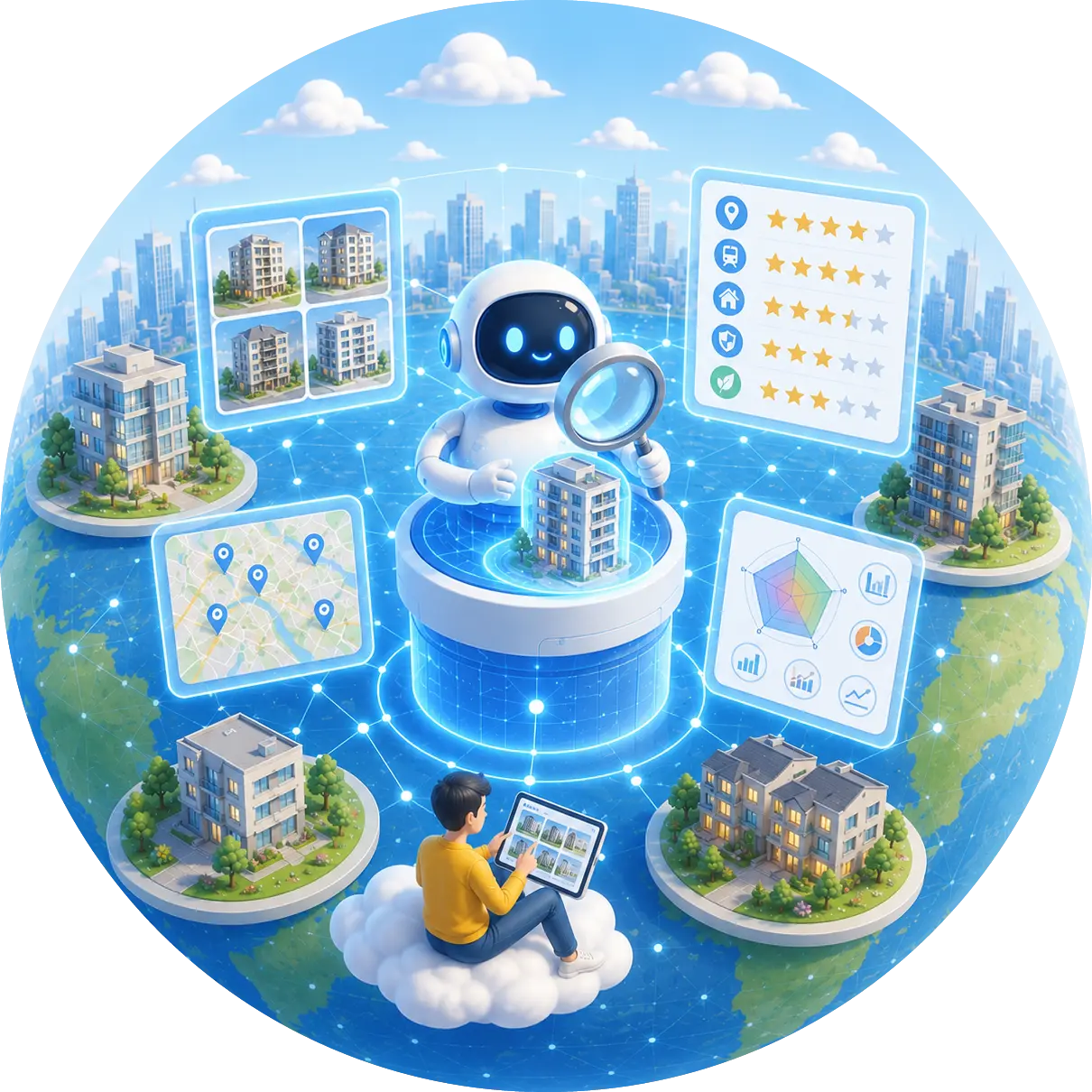 ESTATE SQUEEZER — AI squeezes property listings to fit